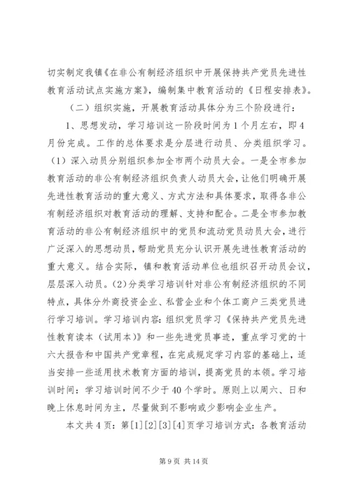 非公有制经济和流动党员保先实施方案(1).docx