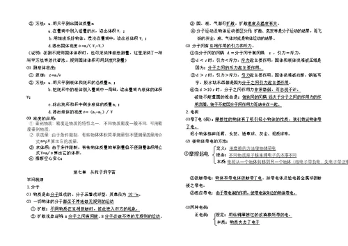 苏科版八年级物理下册知识点1