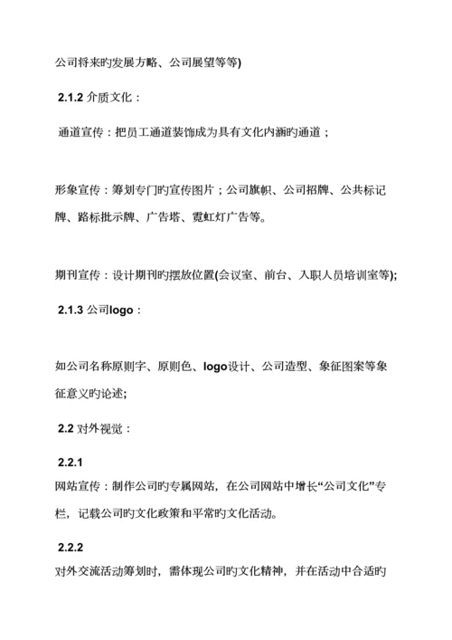 活动专题方案之企业文化建设专题方案范本.docx