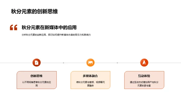 秋分影响力提升新媒体内容