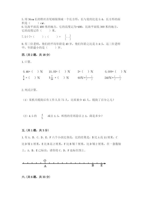小学六年级数学毕业试题附答案（培优a卷）.docx