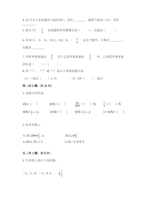 苏教版六年级数学小升初试卷含答案（达标题）.docx