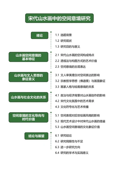 论文-大学纯文案研究浅绿word模板