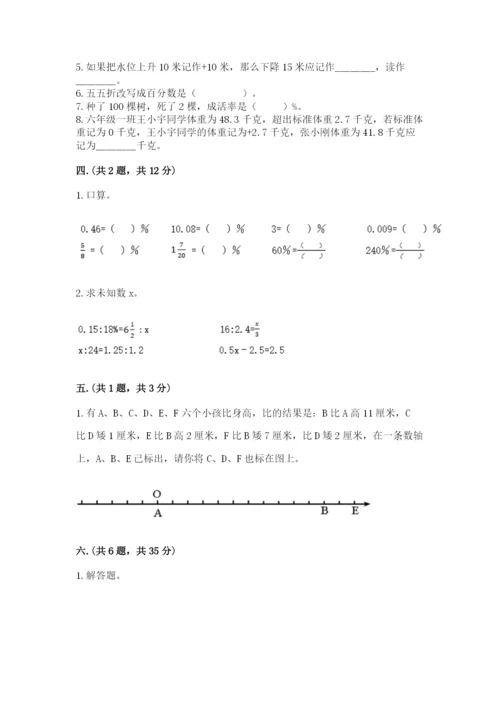 小学六年级数学毕业试题及一套完整答案.docx
