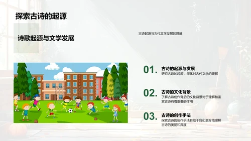 古诗学习与鉴赏PPT模板