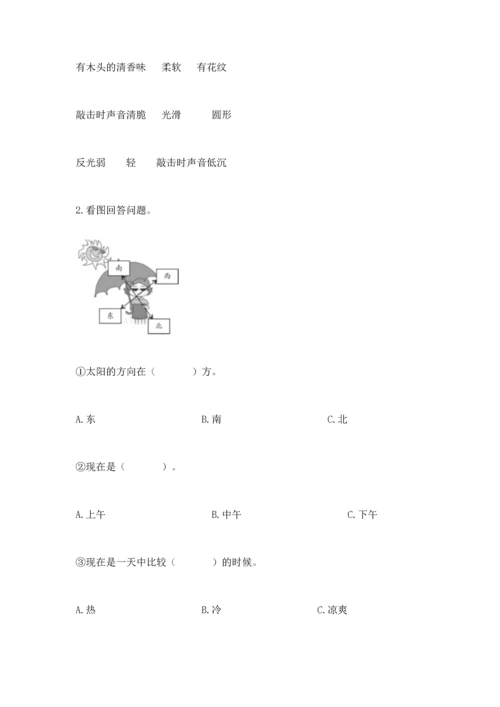 教科版二年级上册科学期末测试卷精品（巩固）.docx