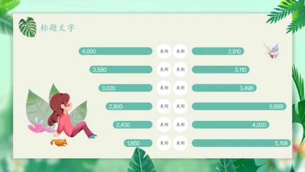 你好春天绿意盎然通用PPT模板