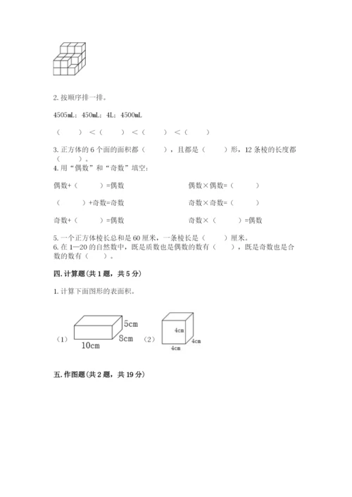 人教版五年级下册数学期末测试卷（易错题）word版.docx