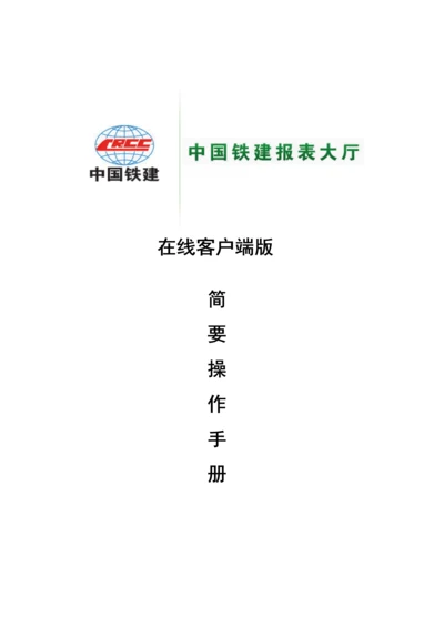 报表大厅在线客户端版操作标准手册.docx