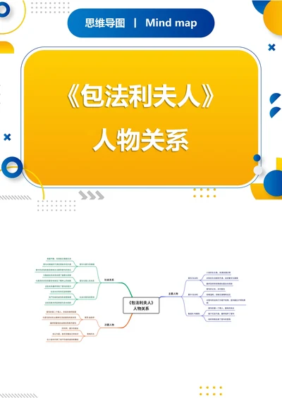 《包法利夫人》人物关系思维导图