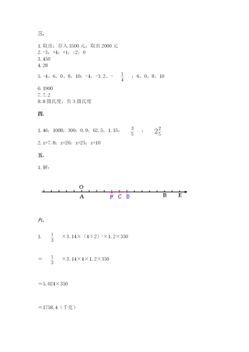 山东省济南市外国语学校小升初数学试卷附参考答案（完整版）.docx