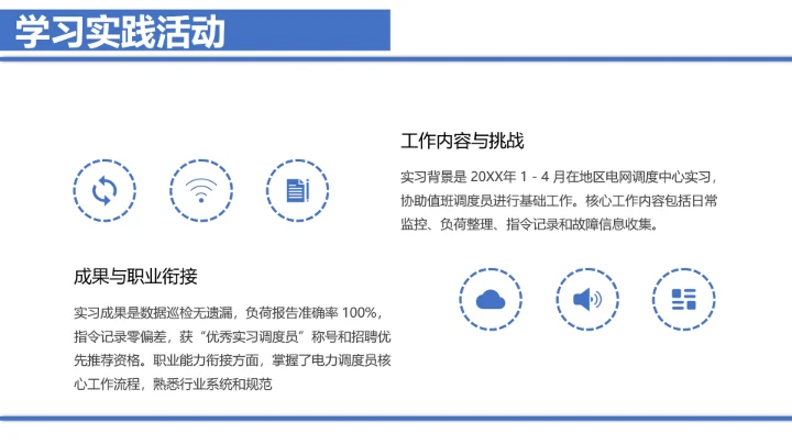 电气工程和自动化专业大学生求职个人能力综合展示职业生涯规划通用PPT模版