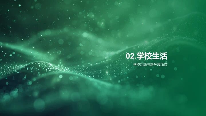 欢迎新生报告PPT模板