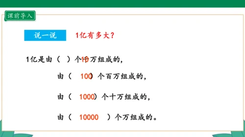 新人教版4年级上册 1.12 1亿有多大 教学课件（31张PPT）