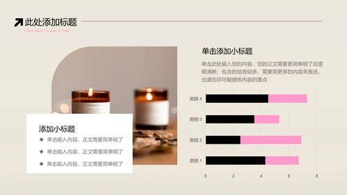 粉色简约弥散渐变香薰护肤行业PPT演示模板