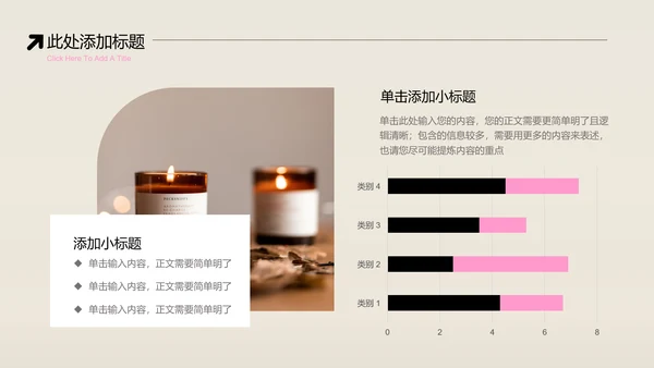 粉色简约弥散渐变香薰护肤行业PPT演示模板