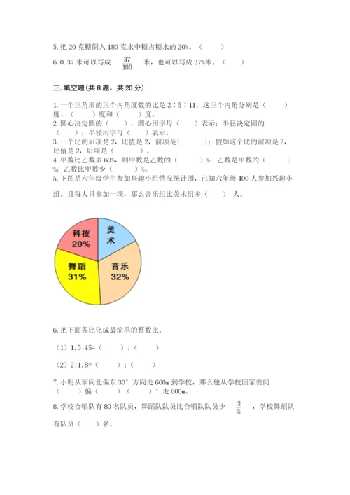 六年级上册数学期末测试卷【精练】.docx