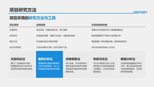 蓝色商务风学术项目阶段性汇报PPT模板