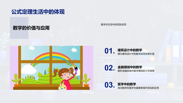 数学在生活中的应用PPT模板