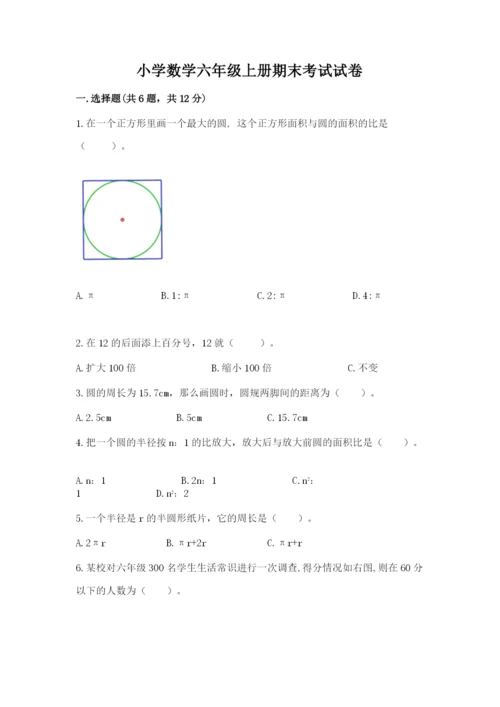小学数学六年级上册期末考试试卷及答案【真题汇编】.docx