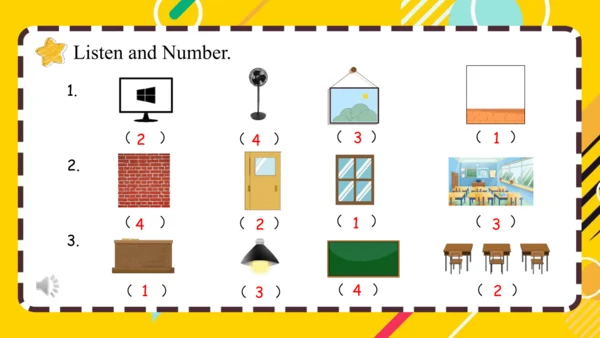 人教PEP版小学英语四年级上册期末复习 Unit 1-Unit 2 课件（共42张PPT）