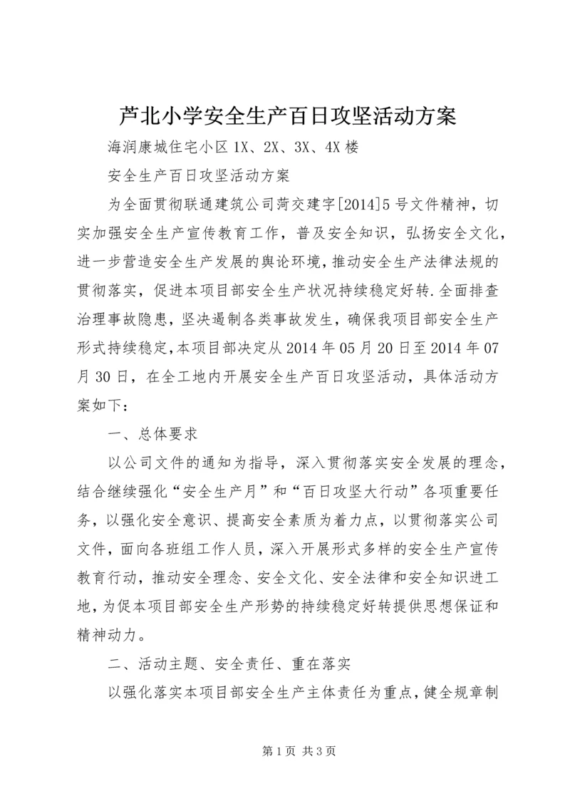 芦北小学安全生产百日攻坚活动方案 (2).docx