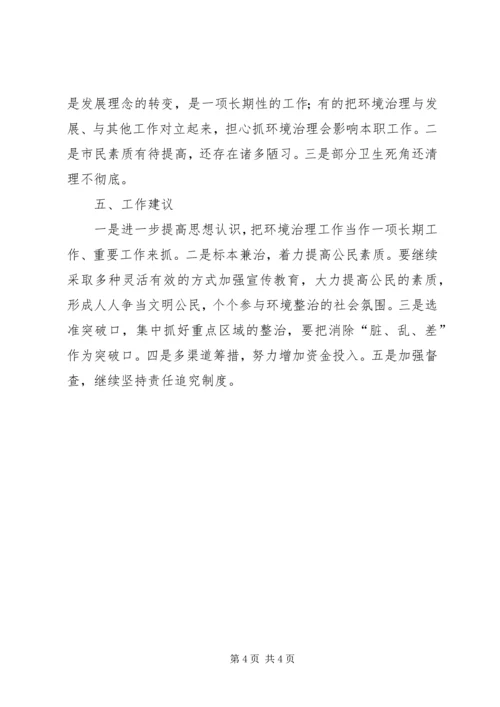 城乡环境综合治理工作自查报告范文.docx