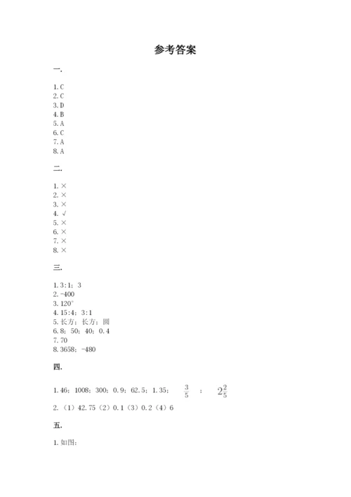 人教版小升初数学模拟试卷及参考答案（模拟题）.docx