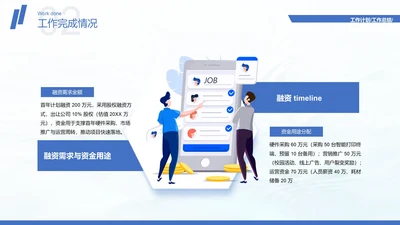 商务风含插图PPT列表