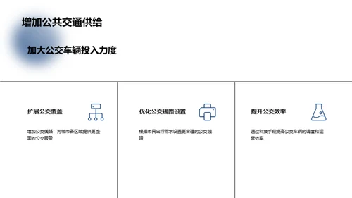 改善城市交通拥堵问题