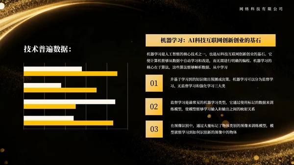 黄色高级商务AI科技互联网通用模板