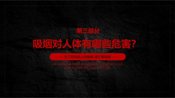 吸烟有害健康世界无烟日主题教育PPT课件