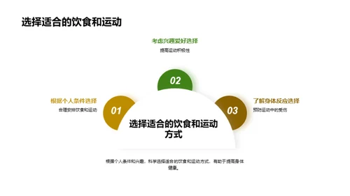 健康之路：饮食与运动