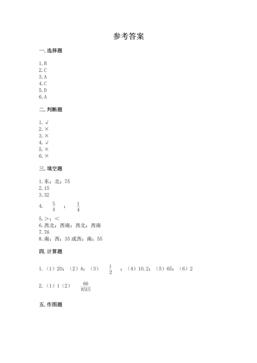 人教版六年级上册数学期中测试卷带下载答案.docx