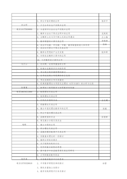 10级2014届论文题目汇总.docx