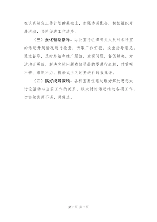 政府办公室解放思想方案.docx
