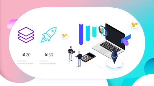 创意彩色渐变时尚设计通用PPT模板