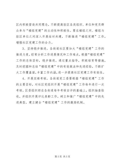 楼组党建社区党建意见.docx