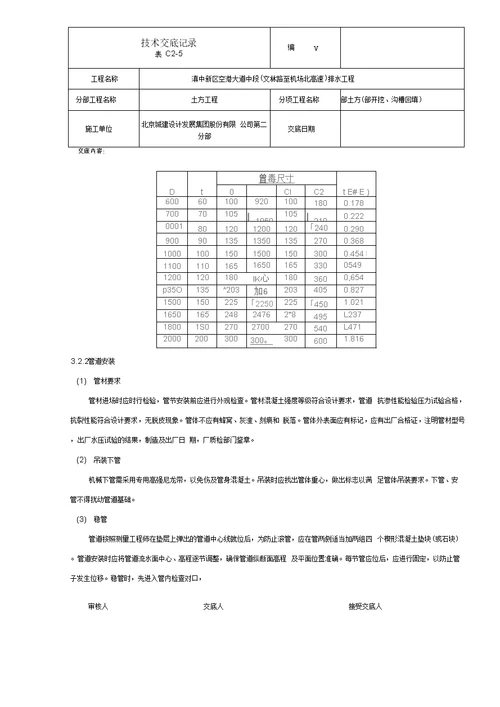 土方工程技术交底