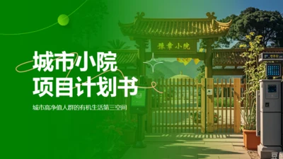 新城市农家小院策划案通用PPT