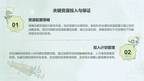 绿色中国风述职报告