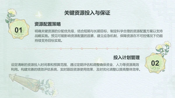绿色中国风述职报告