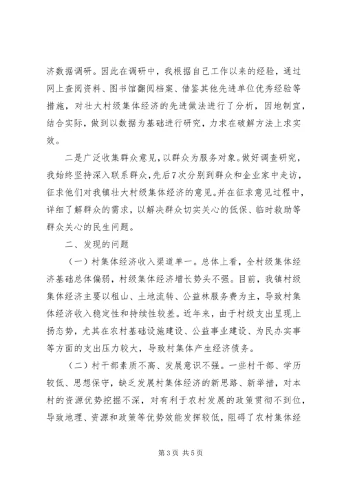壮大村集体经济调研报告.docx