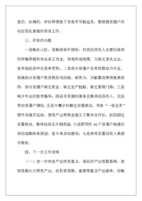 乡镇脱贫攻坚工作开展情况总结