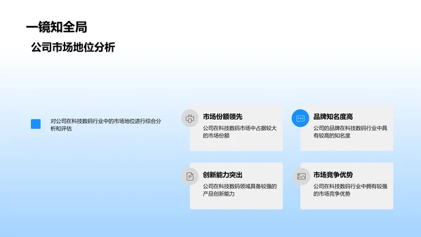 数码科技半年报告PPT模板