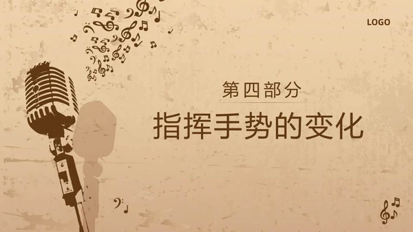 棕色复古怎样指挥唱歌PPT模板宣传PPT动态PPT