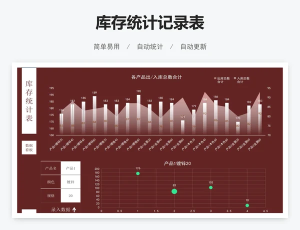 库存统计记录表