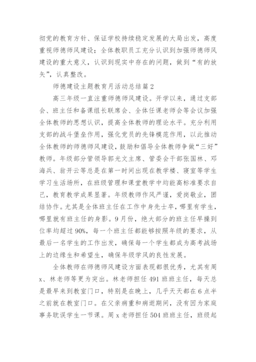 2022师德建设主题教育月活动总结（通用12篇）.docx