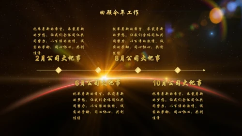 辉煌公司年会庆典颁奖典礼晚会通用PPT模板