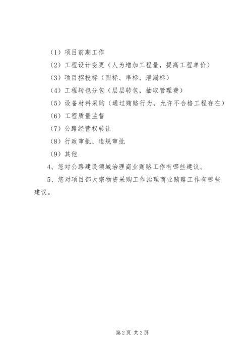 公路建设商业贿赂表现形式调查表 (5).docx